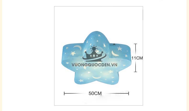 Đèn ốp trần phòng bé hình ngôi sao UHS101-9